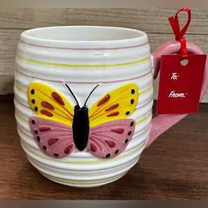 Super Cute 🥰 Butterfly 🦋 Mug Painted by Hand by Lang